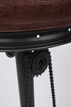 Sgabello da bar Cycle per interno, Struttura In Acciaio Con Finitura Oro, 42 x 42 x 80 cm