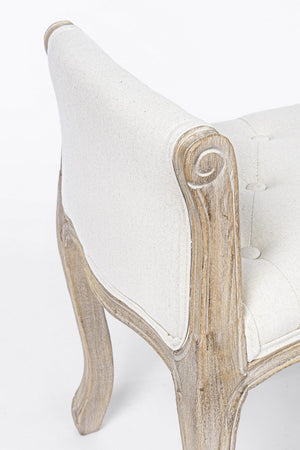 Panca Singola "Diva" per interno, con Struttura In Rubber Wood, da 71x48x60h cm