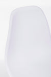 Sedia Mandy con gambe in acciaio verniciate effetto legno naturale, per arredo interno 53 x 46 x h 82 cm