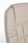 Poltrona Dehli da ufficio ergonomica, rivestimento in similpelle con braccioli e ruote