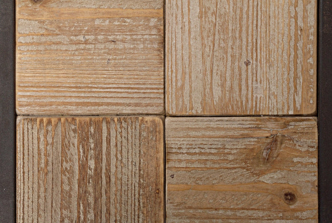 Sgabello per interno "Blocks" Struttura In Acciaio, Ripiano In Legno Di Abete (Non Massiccio), 36 x 32 x 47 h cm