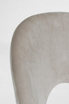 Sedia Linzey con gambe in acciaio verniciate effetto legno naturale, per arredo interno 53 x 60 x h 82 cm