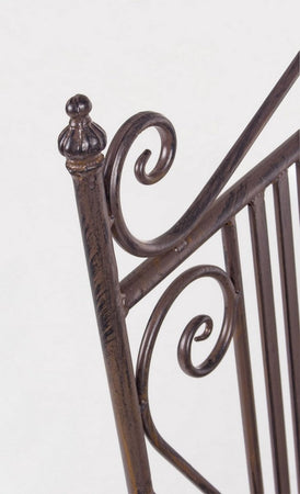 Panca "Melanie" per interno, con Acciaio Verniciato A Polvere Epossidica, da 115x60x92h cm