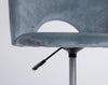 Sedia Linzey da ufficio ergonomica, rivestimento in velluto, con ruote, altezza regolabile