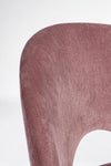 Sedia Linzey con gambe in acciaio verniciate effetto legno naturale, per arredo interno 53 x 60 x h 82 cm