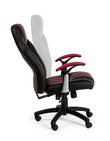 Poltrona "Spider" da gaming ed ufficio ergonomica, con braccioli, schienale reclinabile e ruote