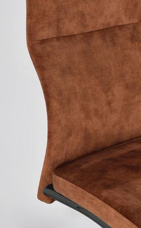 Sedia "Thelma" con struttura in acciaio, per arredo interno 43,5 x 62 x h 102 cm
