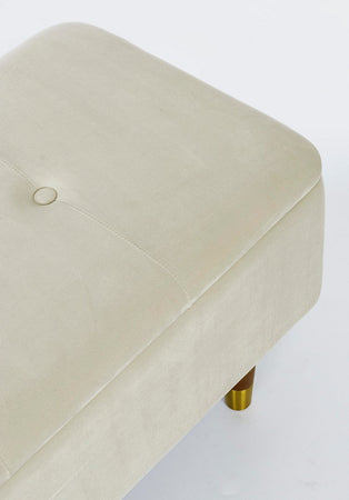 Panca Contenitore "Kira" per interno, con Struttura In Mdf E Compensato, da 120x42x42h cm