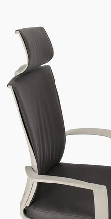 Poltrona "Gordon" da ufficio ergonomica con braccioli, meccanismo Butterfly