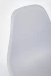 Sedia Mandy con gambe in acciaio verniciate effetto legno naturale, per arredo interno 53 x 46 x h 82 cm