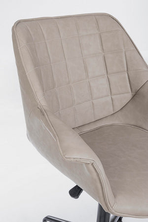 Poltrona "Joshua" da ufficio ergonomica, rivestimento in similpelle con braccioli e ruote