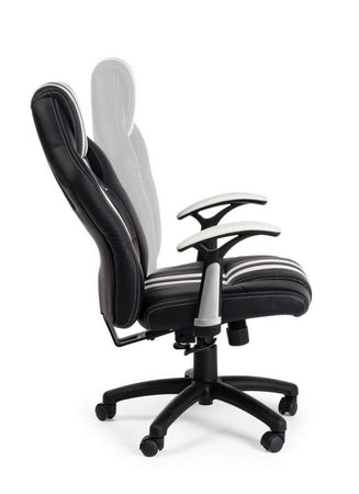 Poltrona "Spider" da gaming ed ufficio ergonomica, con braccioli, schienale reclinabile e ruote