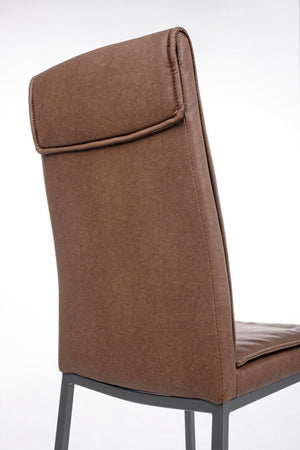 Sedia "Sofie" con struttura in acciaio e compensato, per arredo interno 43 x 59,5 x h 99,5 cm