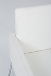 Sedia Sixty Text con struttura in acciaio e compensato, per arredo interno con braccioli, 60 x 54 x h 80,5 cm