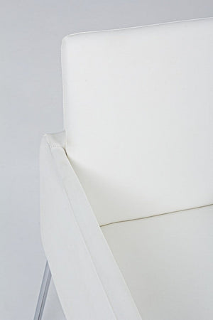 Sedia "Sixty Text" con struttura in acciaio e compensato, per arredo interno con braccioli, 60 x 54 x h 80,5 cm