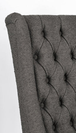 Sedia "Columbia" con struttura in legno di quercia, per arredo interno 51 x 63 x h 104 cm