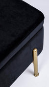 Panca Contenitore Irina per interno, con Struttura In Mdf E Compensato, da 110x42x42h cm