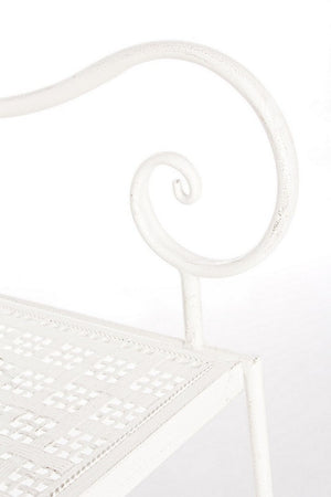 Panca "Emily" per interno, con Acciaio Verniciato A Polvere Epossidica, da 115x60x92h cm