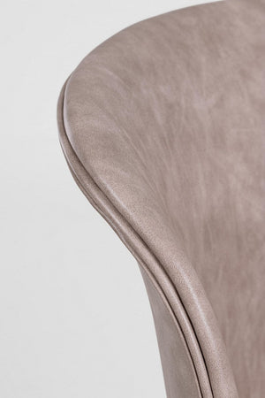 Sedia "Loft" con gambe in acciaio verniciato a polvere epossidica, per arredo interno 56 x 54 x h 76 cm