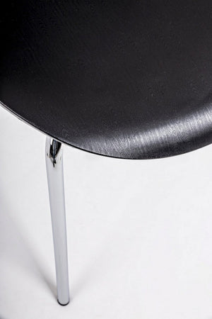 Sedia "Tessa" con gambe in acciaio verniciato a polvere epossidica, per arredo interno 50 x 49,5 x h 82 cm