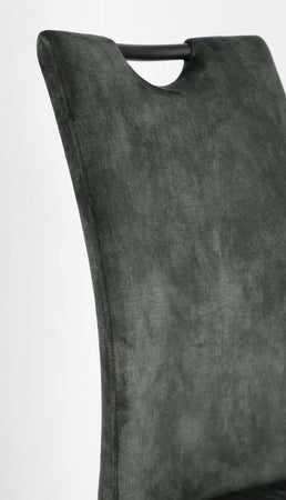 Sedia "Kenneth" con gambe in acciaio verniciato a polvere epossidica, per arredo interno 42 x 56 x h 102 cm