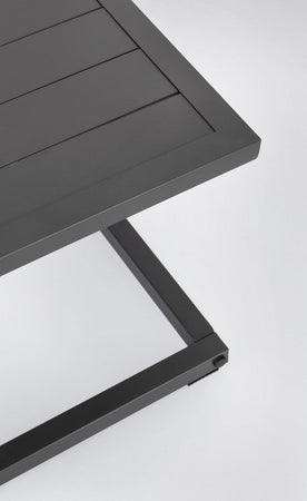 Tavolino da caffe "Hilde" per lettino da esterno e giardino 40 cm in alluminio