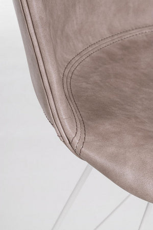 Sedia "Loft" con gambe in acciaio verniciato a polvere epossidica, per arredo interno 56 x 54 x h 76 cm
