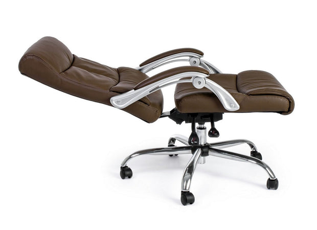 Sedia "Lisbona" da ufficio ergonomica con braccioli, altezza regolabile, schienale reclinabile