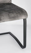 Sedia Kenneth con gambe in acciaio verniciato a polvere epossidica, per arredo interno 42 x 56 x h 102 cm