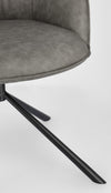 Sedia Grant con gambe in acciaio verniciato a polvere epossidica, per arredo interno 59 x 65 x h 86 cm