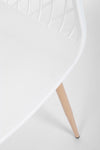 Sedia Optik con gambe in acciaio verniciate, per arredo interno 58 x 54 x h 85,5 cm