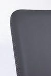 Sedia Pathos con struttura e gambe in acciaio, per arredo interno 42 x 61 x h 85,5 cm