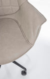Poltrona Joshua da ufficio ergonomica, rivestimento in similpelle con braccioli e ruote