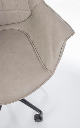 Poltrona "Joshua" da ufficio ergonomica, rivestimento in similpelle con braccioli e ruote