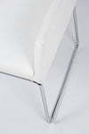 Sedia Sixty Text con struttura in acciaio e compensato, per arredo interno con braccioli, 60 x 54 x h 80,5 cm