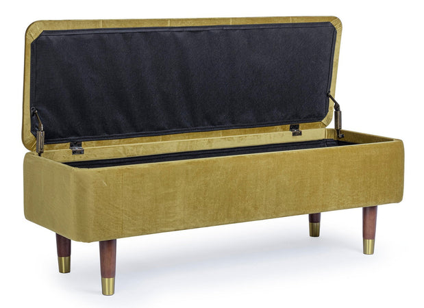 Panca Contenitore "Kira" per interno, con Struttura In Mdf E Compensato, da 120x42x42h cm