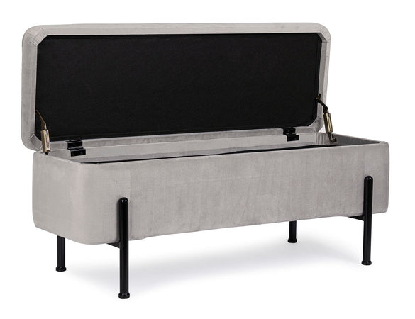 Panca Contenitore "Irina" per interno, con Struttura In Mdf E Compensato, da 110x42x42h cm