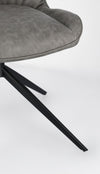 Sedia Jordan con gambe in acciaio verniciato a polvere epossidica, per arredo interno 50 x 64 x h 86 cm