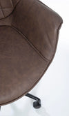 Poltrona Joshua da ufficio ergonomica, rivestimento in similpelle con braccioli e ruote