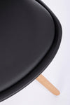 Sedia New Trend con gambe in legno di faggio, per arredo interno 54 x 49 x h 83,5 cm