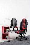 Poltrona Spider da gaming ed ufficio ergonomica, con braccioli, schienale reclinabile e ruote