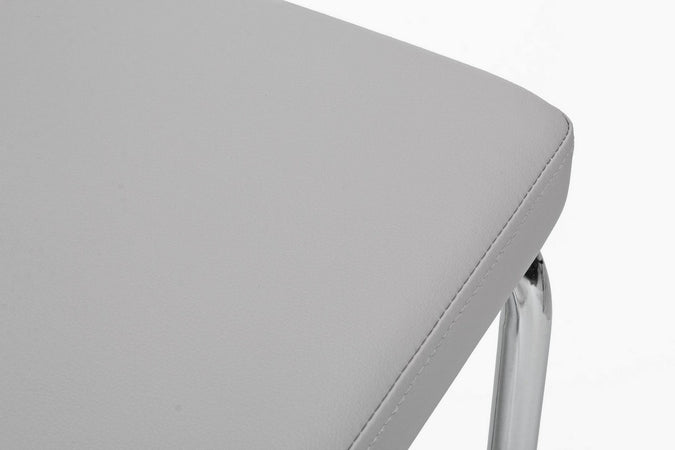 Sedia "Thelma" con struttura in acciaio, per arredo interno 43,5 x 62 x h 102 cm