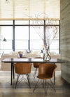 Sedia Loft con gambe in acciaio verniciato a polvere epossidica, per arredo interno 56 x 54 x h 76 cm