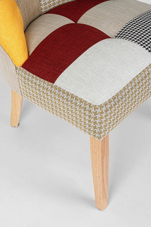 Sedia "Galatea" con struttura in legno di pino e compensato, per arredo interno 51 x 62 x h 93 cm