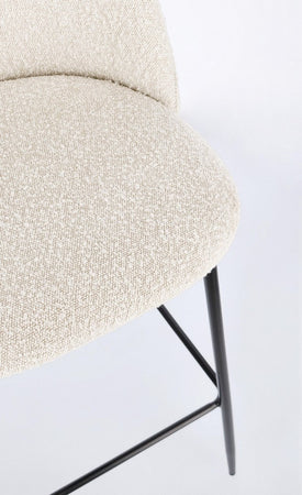 Sgabello da bar Carry per interno, Struttura In Acciaio E Compensato, 38 x  x 38 x 75 cm