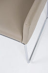 Sedia Sixty Text con struttura in acciaio e compensato, per arredo interno con braccioli, 60 x 54 x h 80,5 cm