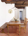 Sedia Chateaux con legno d'acacia indiano massiccio, per arredo interno 45 x 45 x h 105 cm