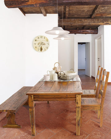 Sedia "Chateaux" con legno d'acacia indiano massiccio, per arredo interno 45 x 45 x h 105 cm