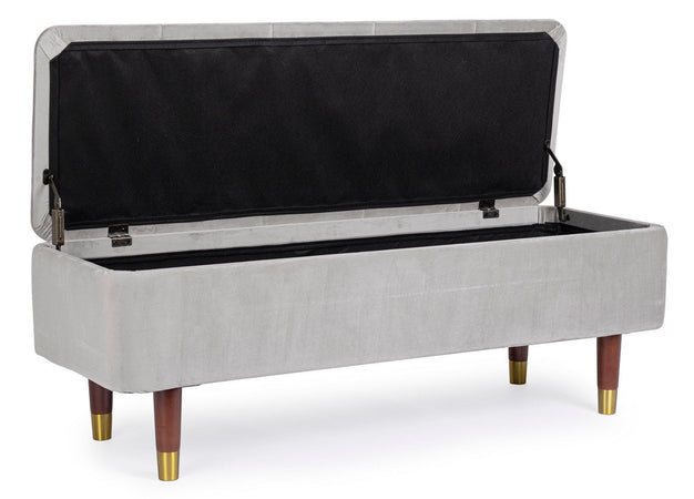 Panca Contenitore "Kira" per interno, con Struttura In Mdf E Compensato, da 120x42x42h cm