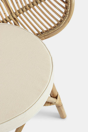 Sedia "Flores" con rattan, per arredo interno con braccioli, 77 x 62 x h 93 cm